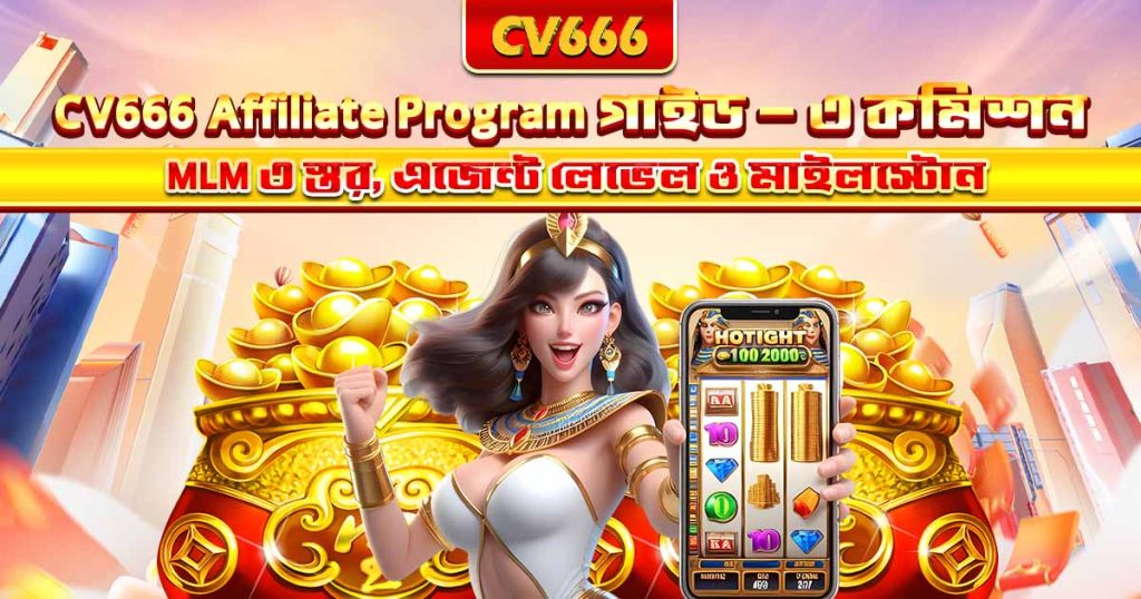 CV666 Affiliate Program - কমিশন, এজেন্ট লেভেল ও আয়ের গাইড 1 CV666 Affiliate Program গাইড — ৩ কমিশন, MLM ৩ স্তর, এজেন্ট লেভেল ও মাইলস্টোন
