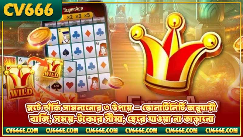JILI Mega Ace স্লট রিভিউ - ফিচার, RTP ও খেলার নিয়ম 4 স্লটে ঝুঁকি সামলানোর ৩ উপায় — ভোলাটিলিটি অনুযায়ী বাজি, সময়-টাকার সীমা, হেরে যাওয়া না তাড়ানো